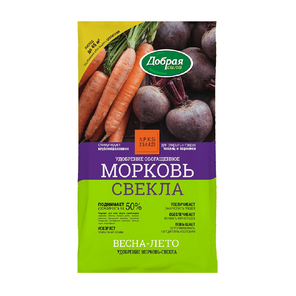 Удобрение Добрая Сила Морковь-Свекла 0.9кг/12
