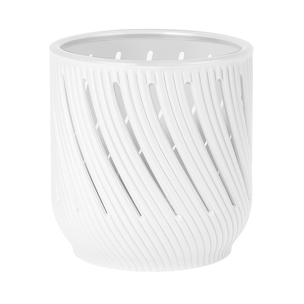 Кашпо пластиковое Fleurs 1,3л белый /