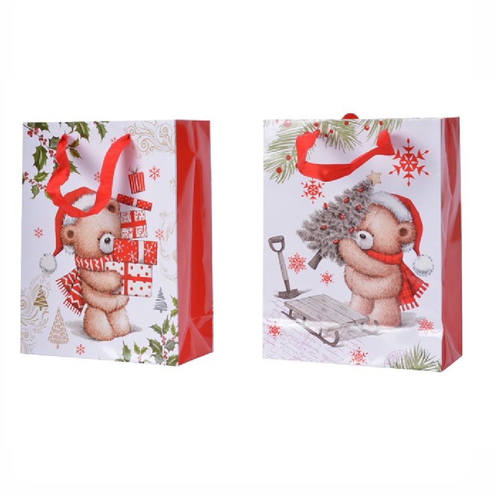 Пакет подарочный "Мишка" гигант 1шт /12/24