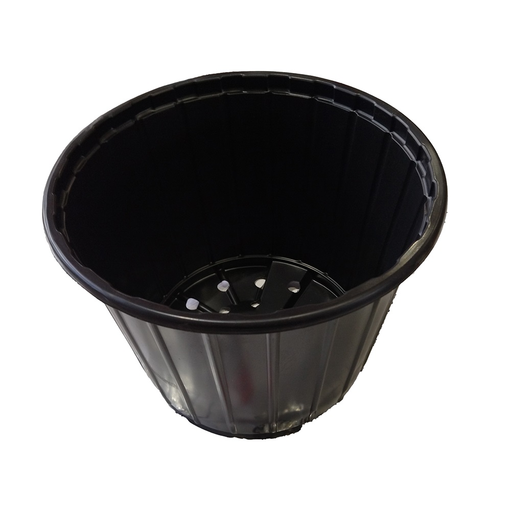 Горшок для рассады  7,5л  черный круглый /