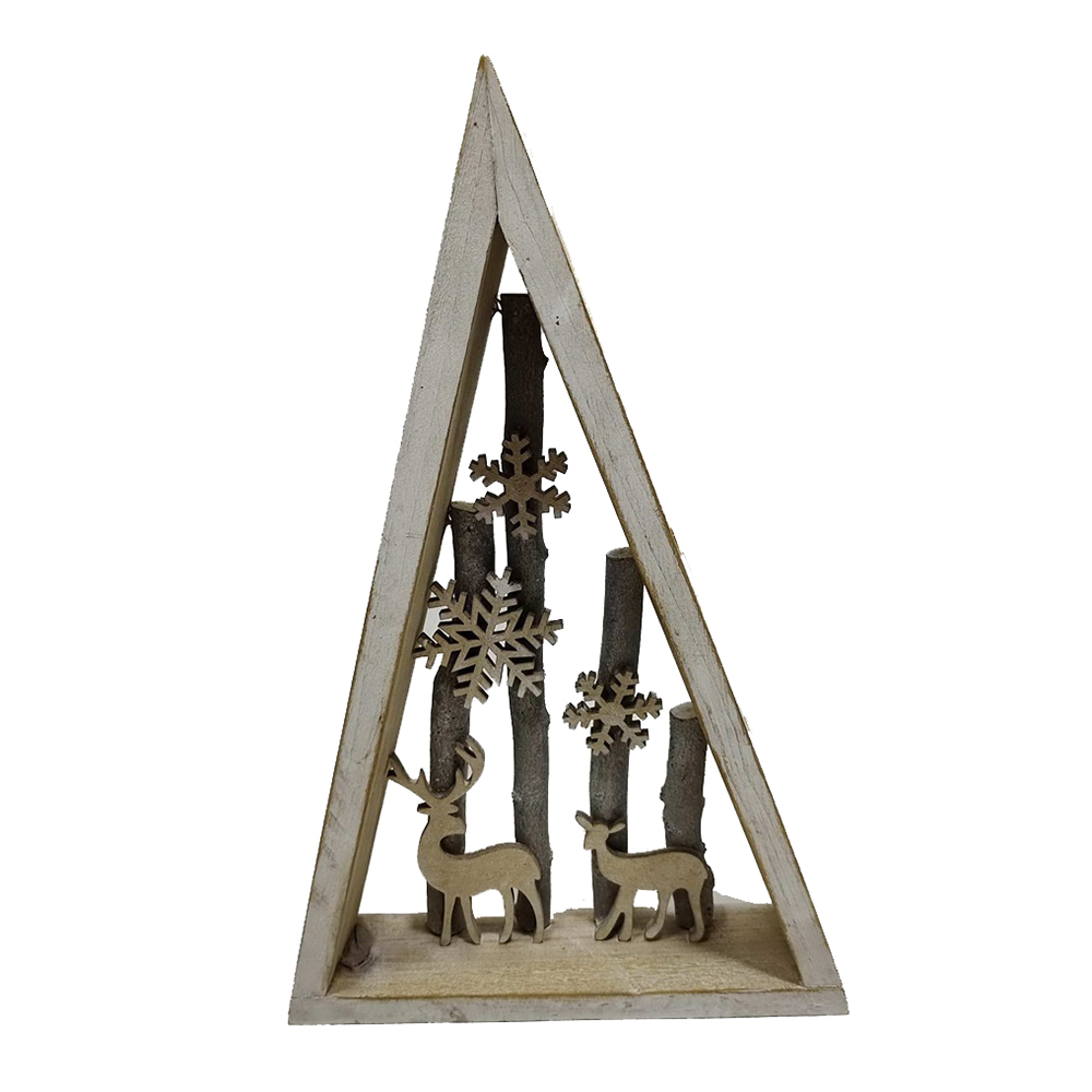 Декор деревянный Олени h 35см /