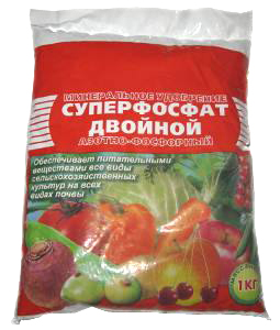 Удобрение СУПЕРФОСФАТ ДВОЙНОЙ Пермь 1кг  /1