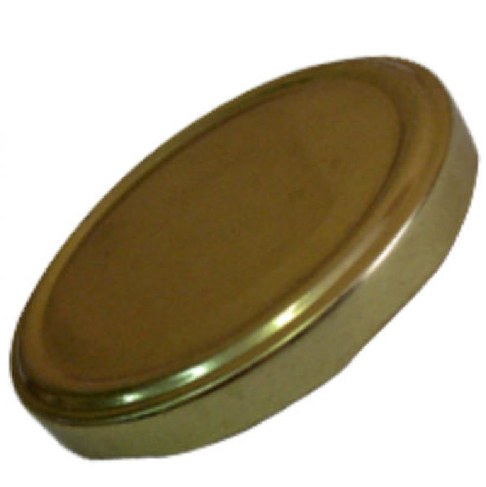 Крышка винтовая ТВИСТ-ОФФ моно-цвет 1шт. d 82 золотая /500