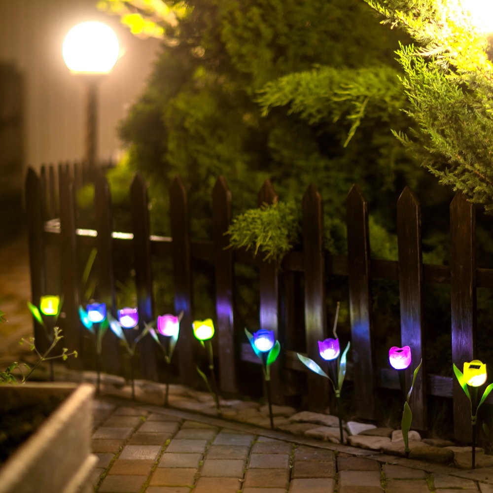 Светильник садовый на солнечной батарее Тюльпан/24