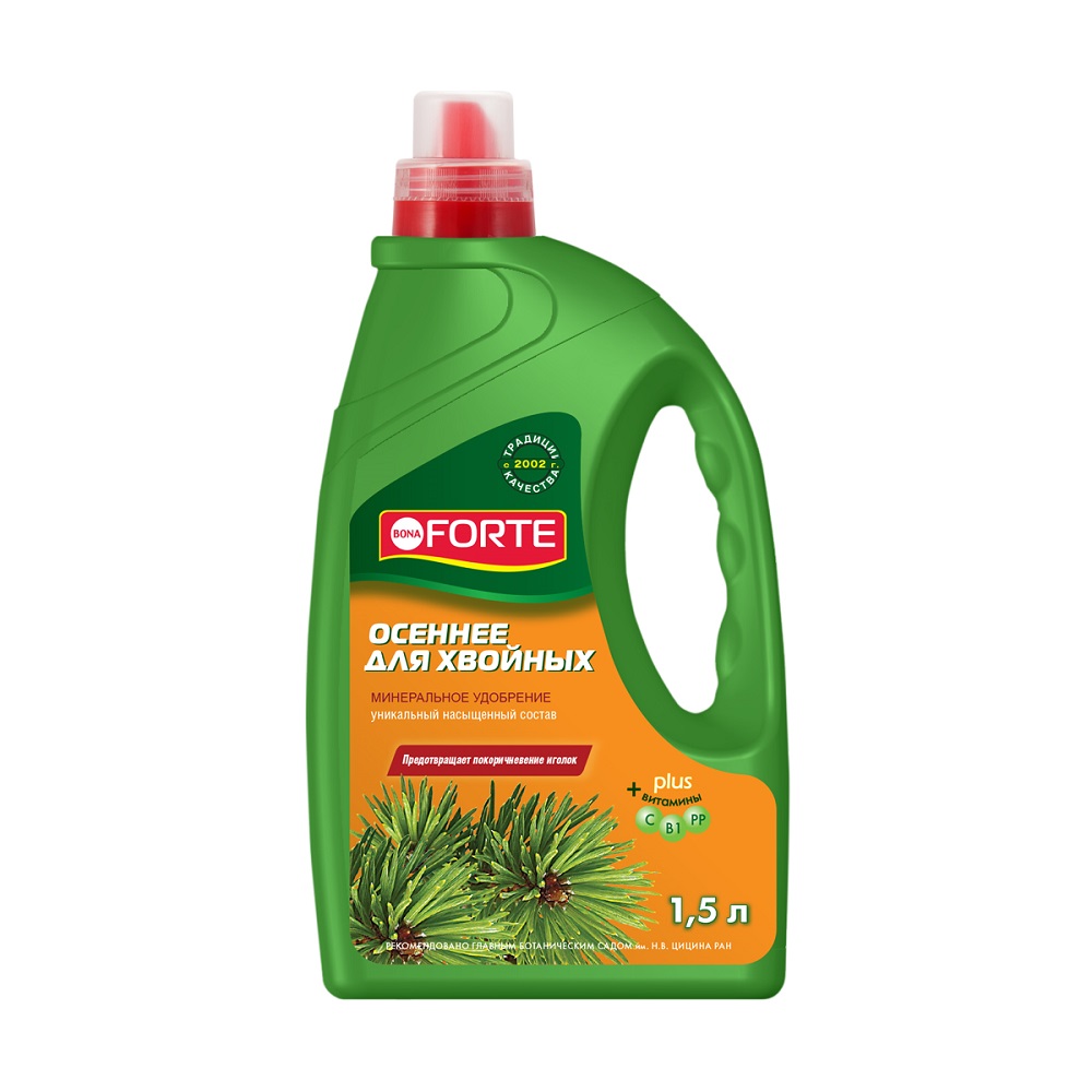 Удобрение BONA FORTE Осеннее для хвойных 1,5л /4