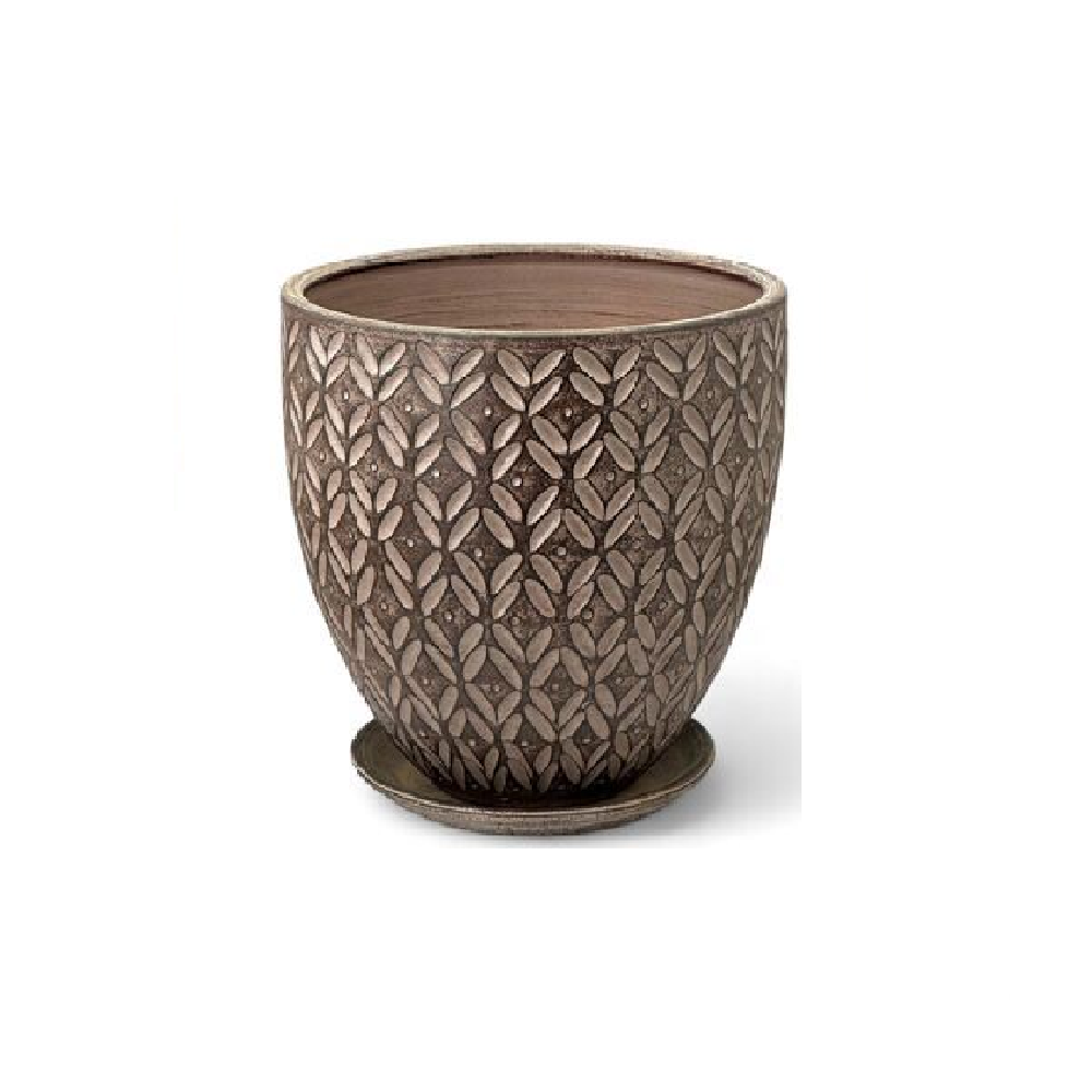 Горшок керамический Бутон АЖУР слива 4л /