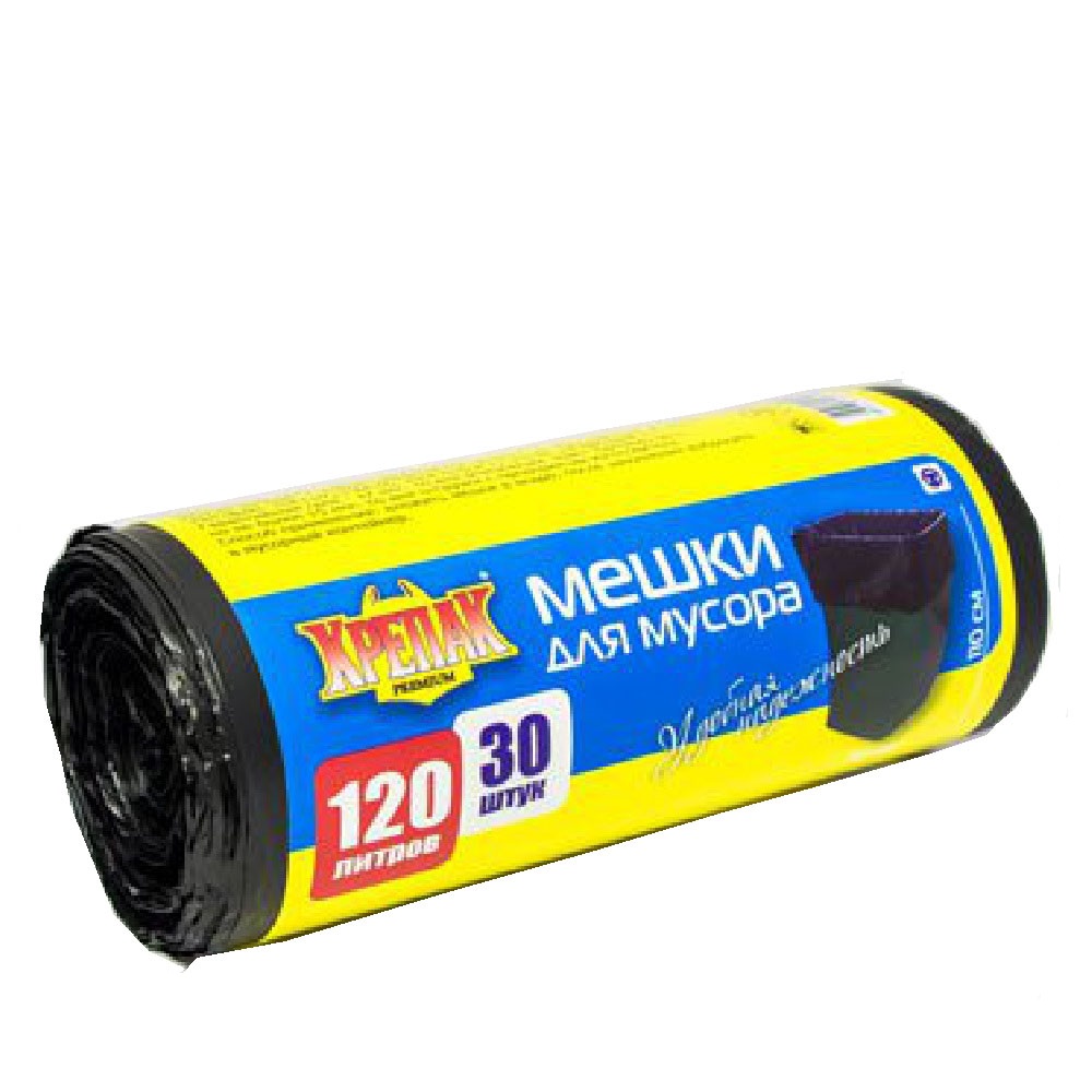 Мешки для мусора КРЕПАК 120л 30шт  /10