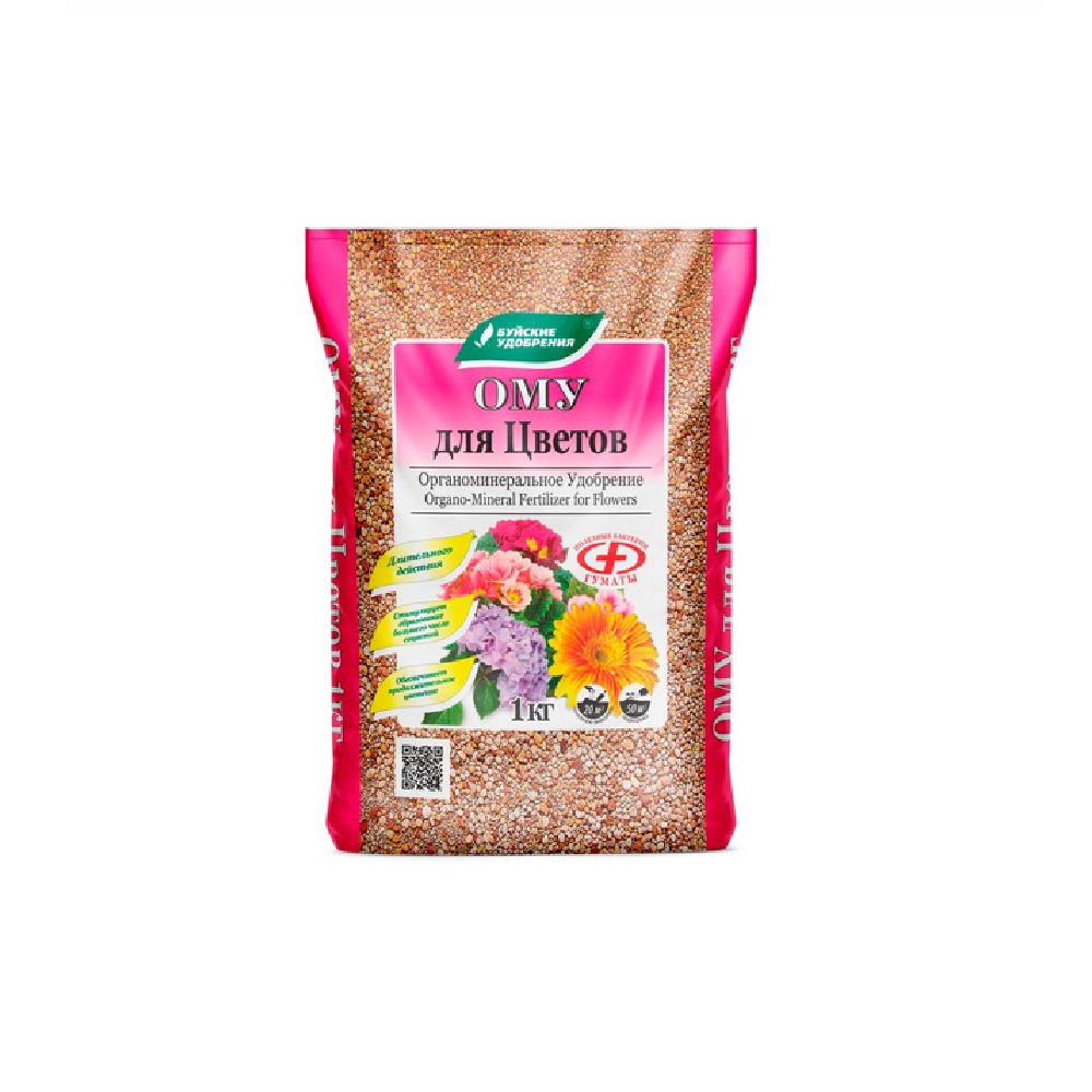 Удобрение БХЗ Ому Для цветов 1кг  /30/900