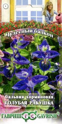 Сальвия Голубая ракушка/Чудесный балкон  0,05гр/10