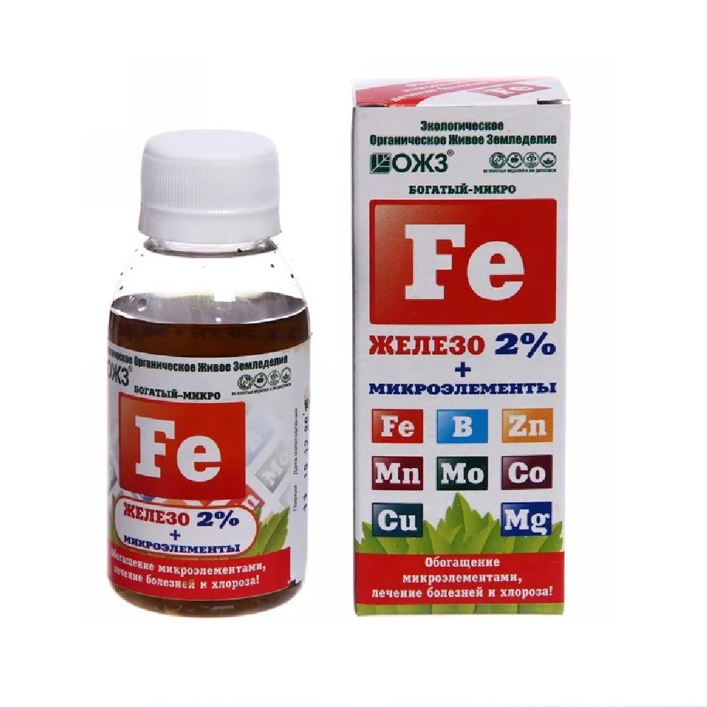 Удобрение Богатый МИКРО Fe (Железо) 0.1л /30