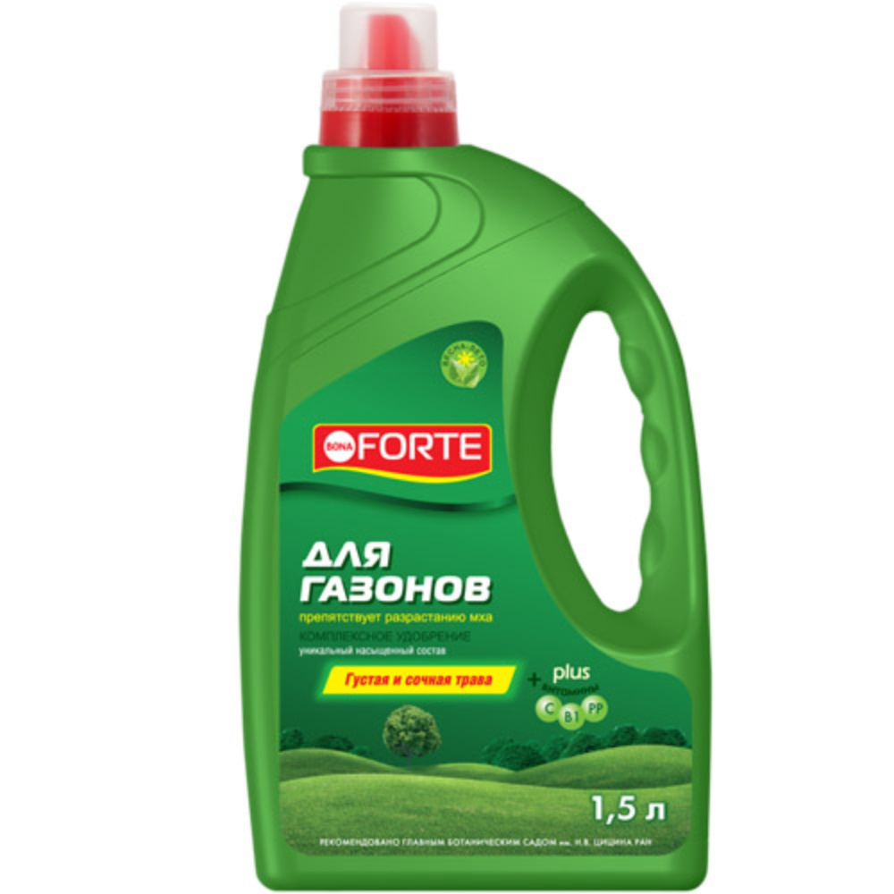 Удобрение BONA FORTE для газонов 1,5л  /4