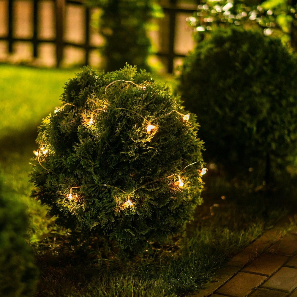 Гирлянда садовая Пчелки на солнечной батарее 20 светодиодов /1