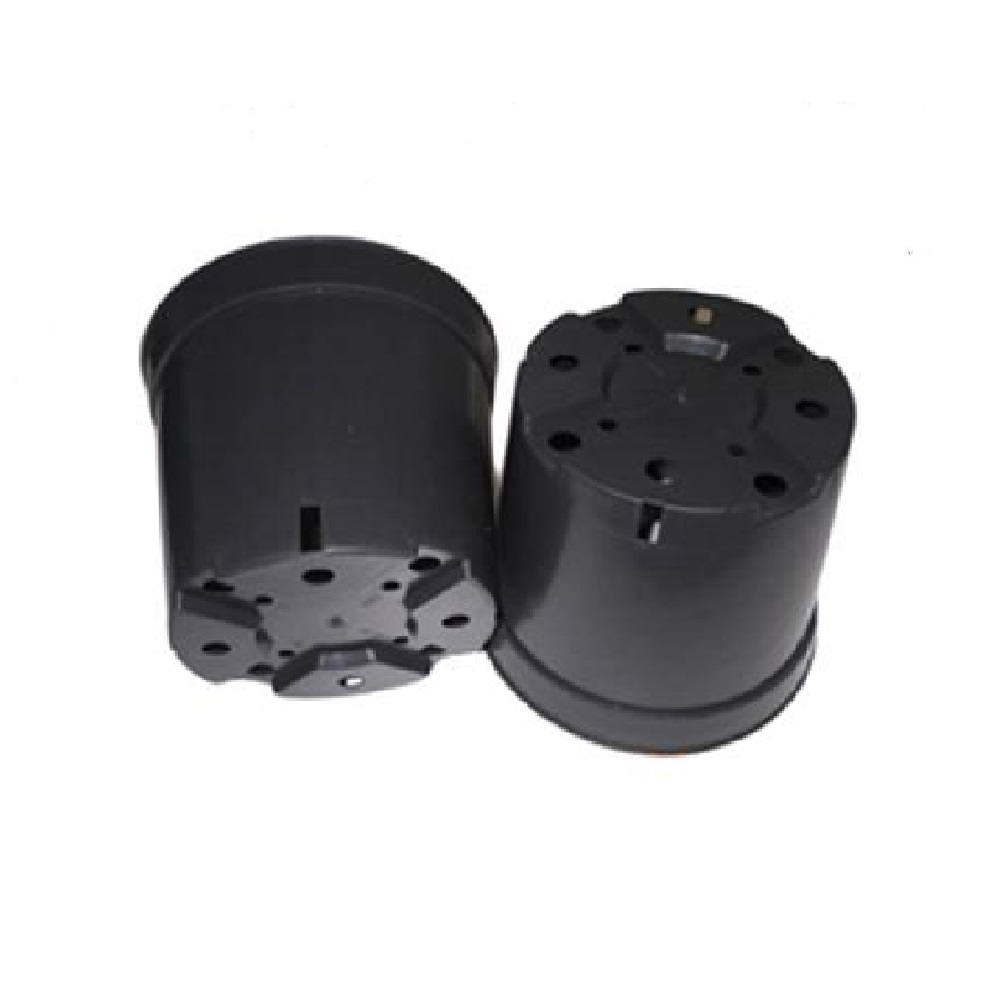 Горшок для рассады 3л черный круглый /1