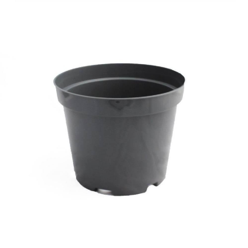Горшок для рассады 5л черный круглый d22cм /