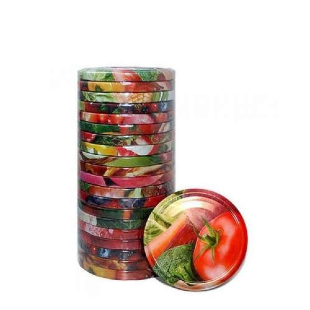 Крышка винтовая ТВИСТ-ОФФ УРОЖАЙ АССОРТИ 20шт d82  /12