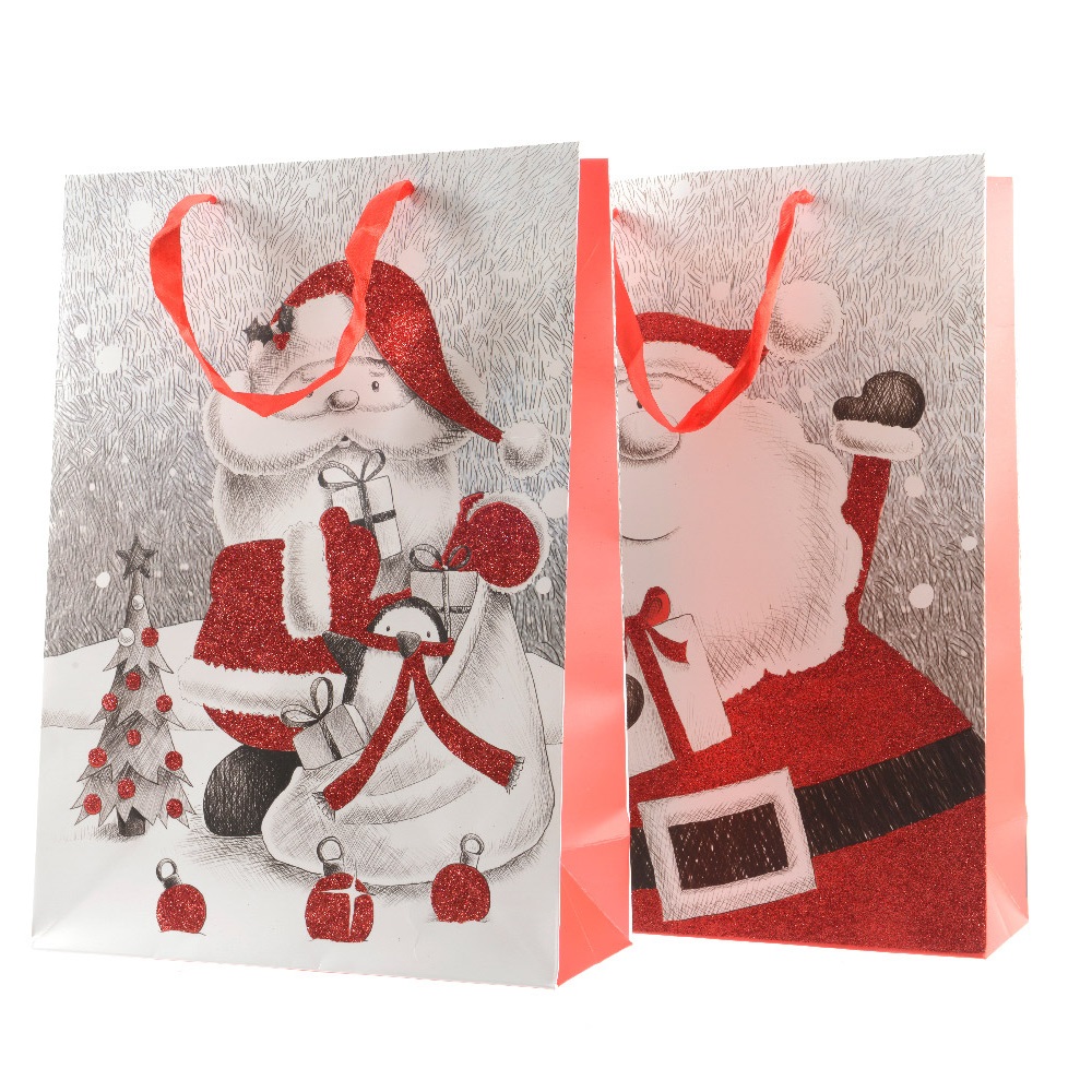 Пакет подарочный "Санта" большой 1шт /12/60