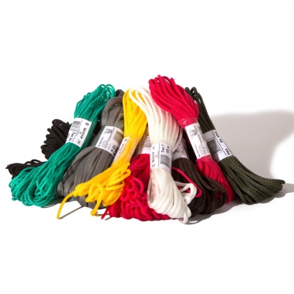 Шнур хозяйственный вязаный б/сердечника Тип 2 d=3мм 20м белый/5