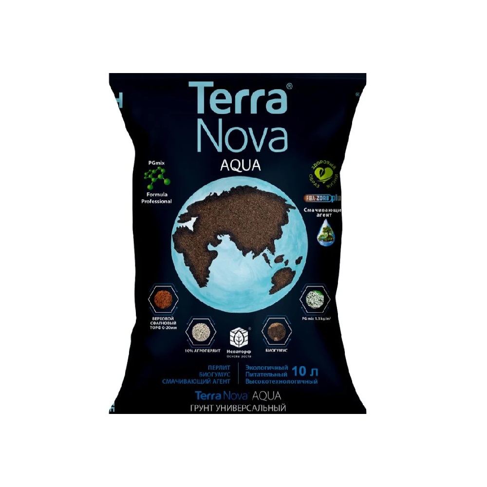 Грунт Новая земля универсальный Аква/Aqua 10л TERRA NOVA  /