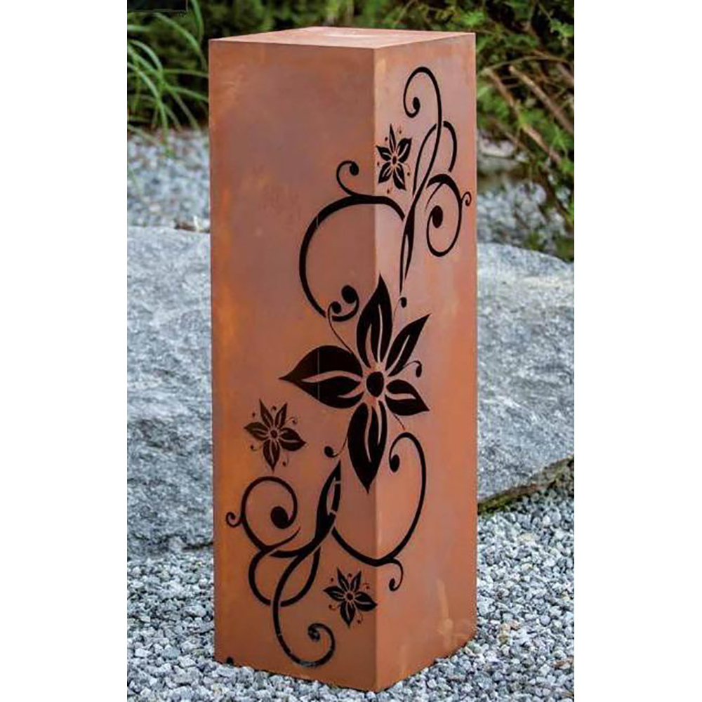 Колонна декоративная садовая с чашей ЦВЕТЫ h-100см /1