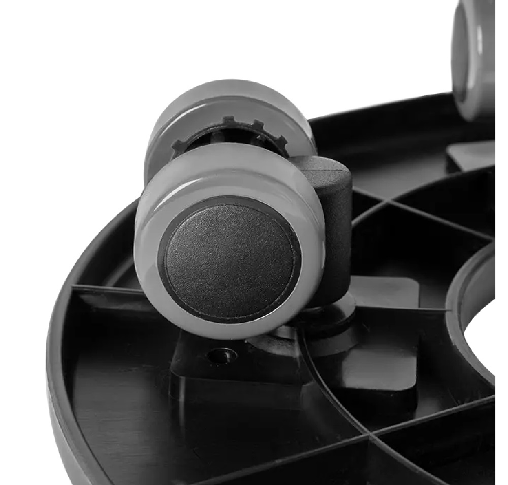 Подставка для кашпо DELUXE OLA DOM d260мм (черный) на колесиках