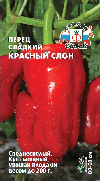 Перец сладкий Красный слон  0,1гр/10