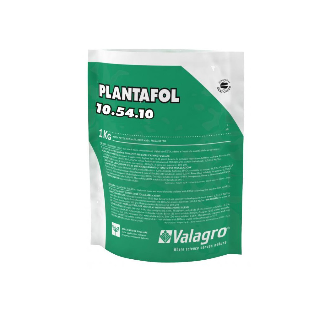 Удобрение Валагро Плантафол /Plantafol 10-54-10  1 кг /12