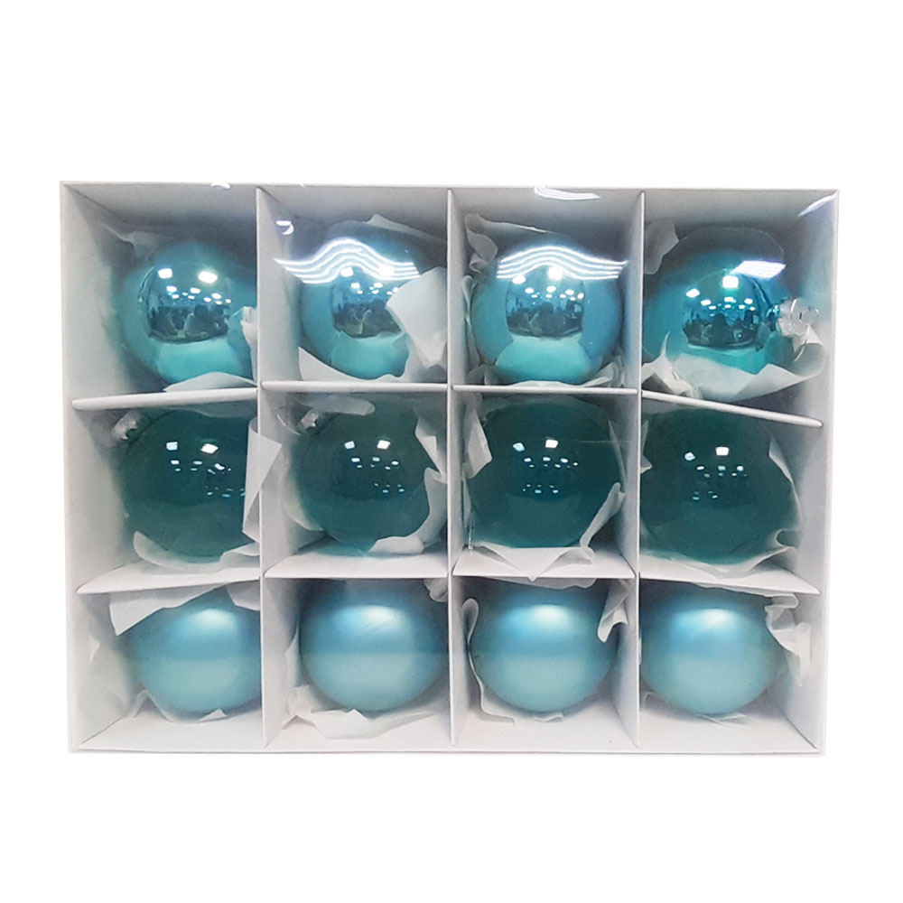 Набор елочных шаров d100мм, 12 шт/4