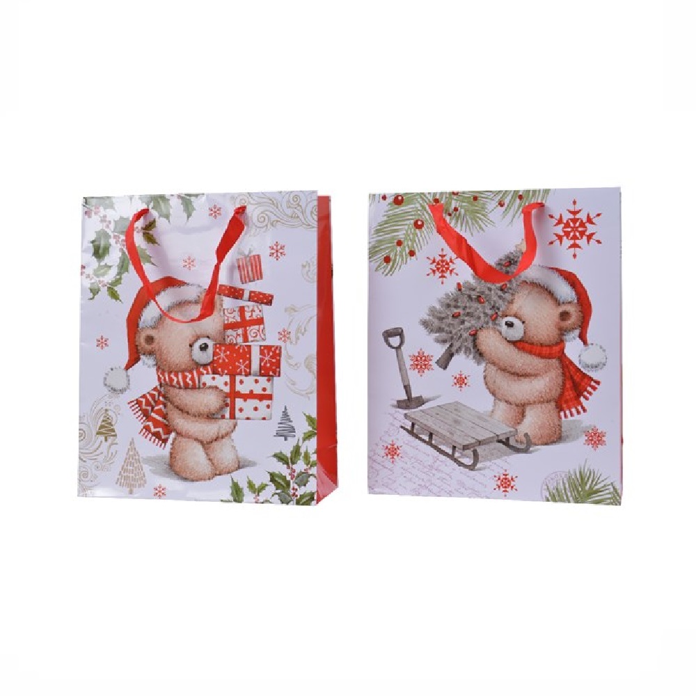 Пакет подарочный "Мишка" супер-большой 1шт /12/36