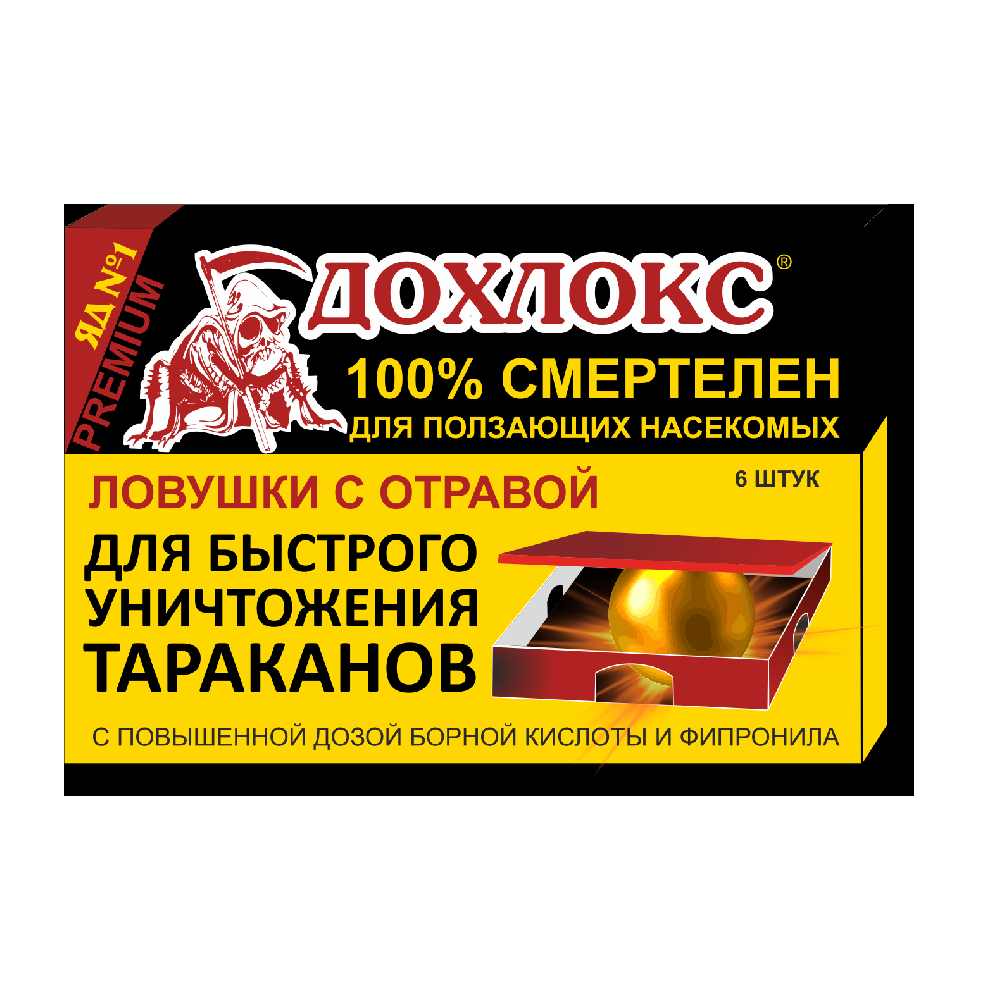 Ловушка ДОХЛОКС от тарак 6шт/24