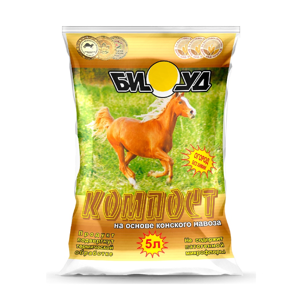 Удобрение БИУД компост, конский 5л  /6