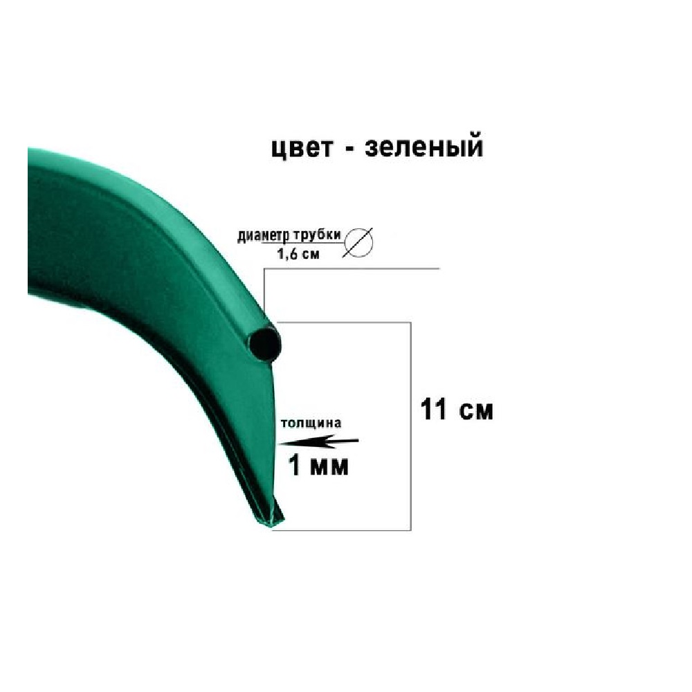Бордюр садовый ДЕКО зеленый, 10 метров/5