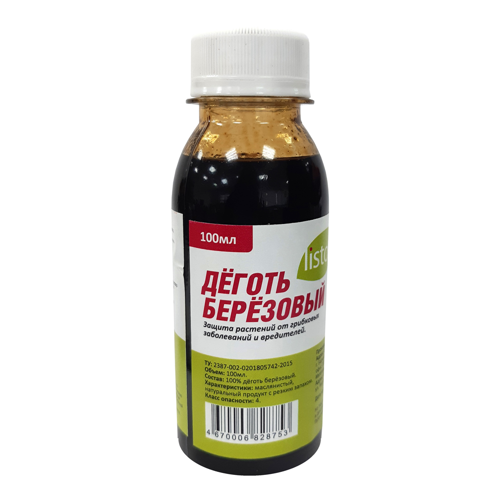 ДЕГОТЬ березовый LISTOK 100мл  /40