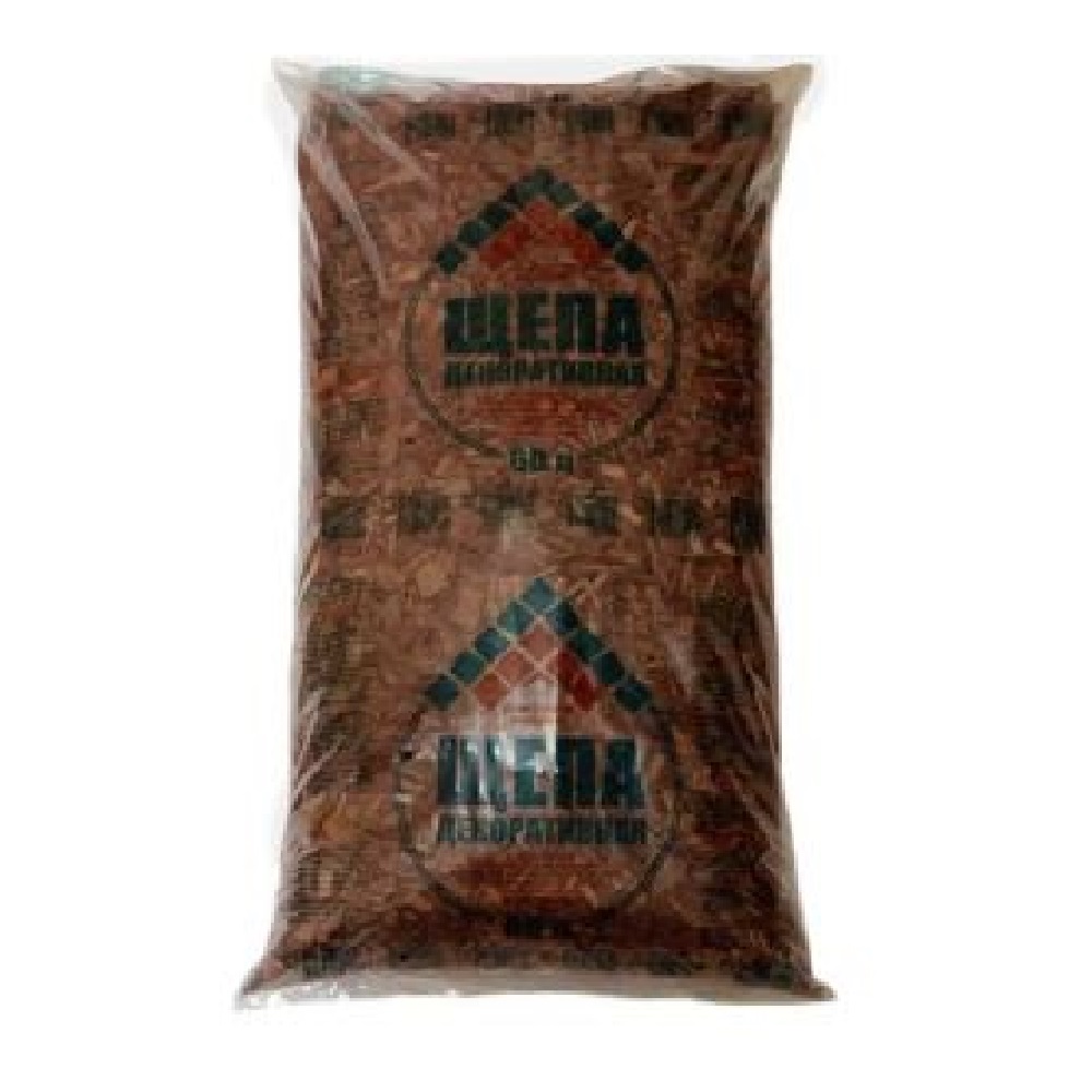Щепа декоративная коричневая 60л  /1