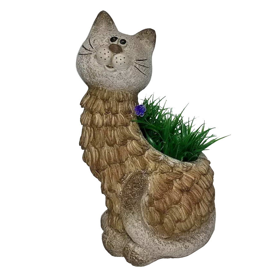 Фигура декор Кашпо Котофей h 36см/