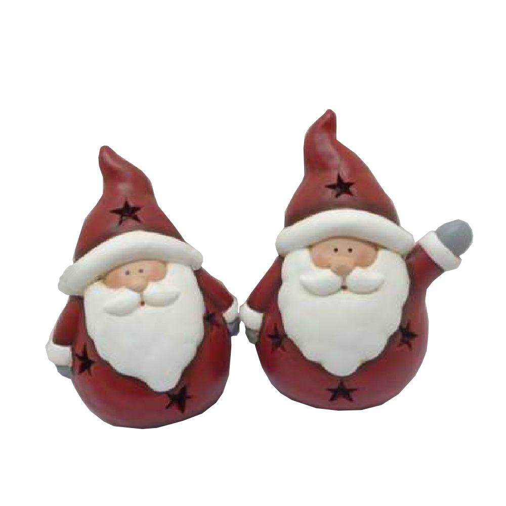 Подсвечник рождественский МОРОЗ h 20см (керамика)