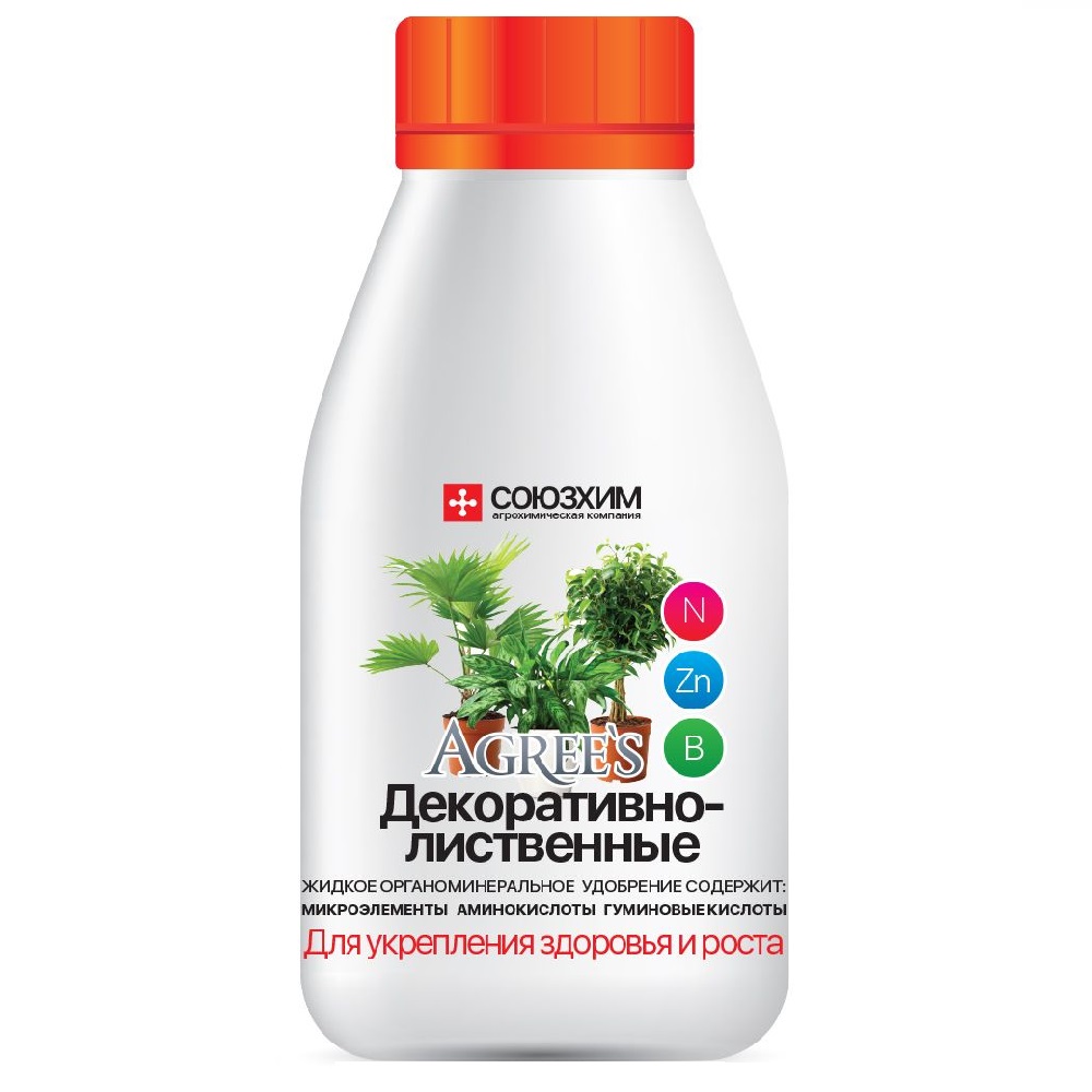 Удобрение Agree's Декоративно-лиственные 0,25л /20/40