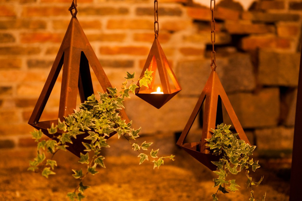 Подсвечник ПИРАМИДА h-20см/1