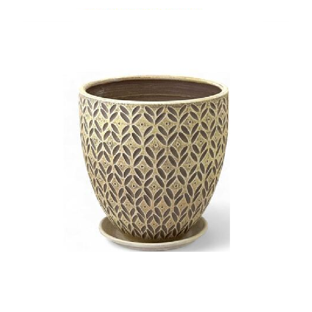 Горшок керамический Бутон АЖУР бархат 4л  /