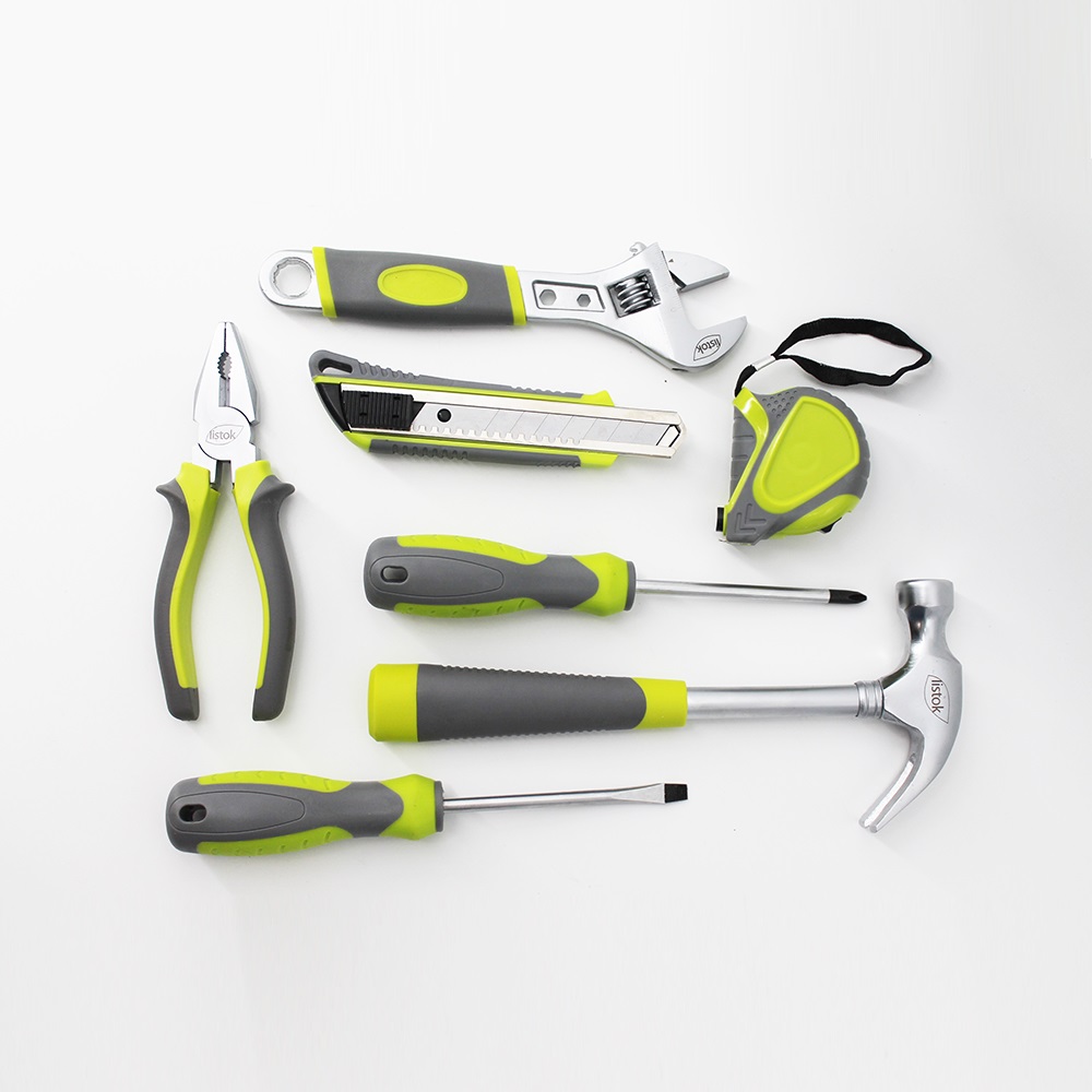 Набор инструмента бытового LISTOK ЭКСПЕРТ зеленый в футляре 7шт/10