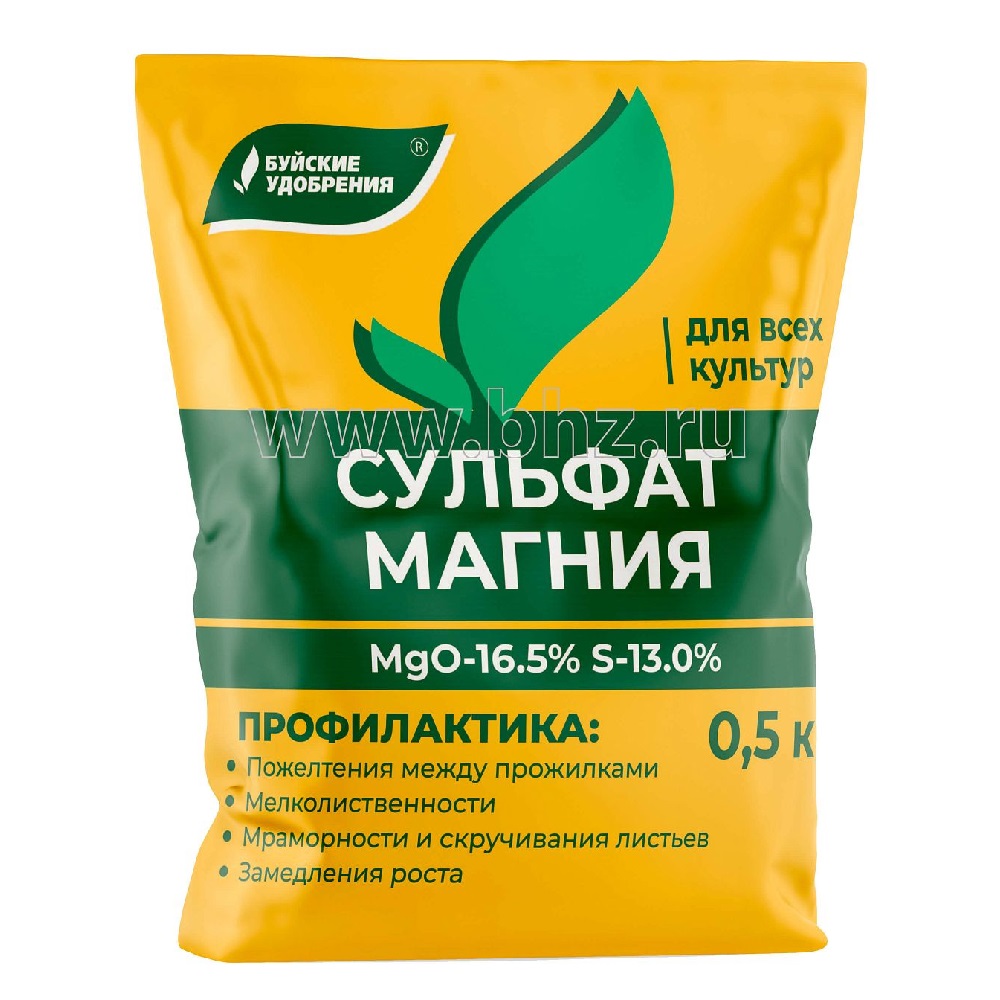 Удобрение БХЗ Сульфат магния 0,5кг  40/1200