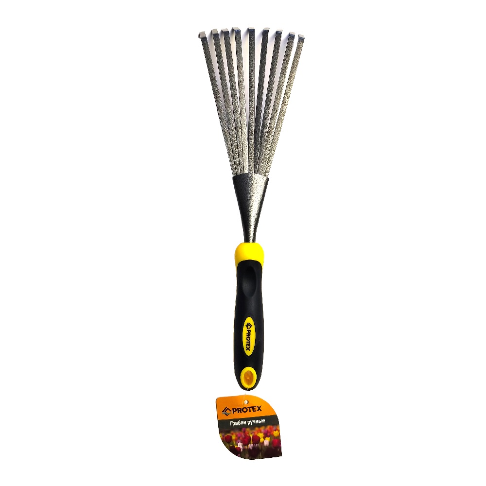 Грабли ручные металлические Protex 37*12см
