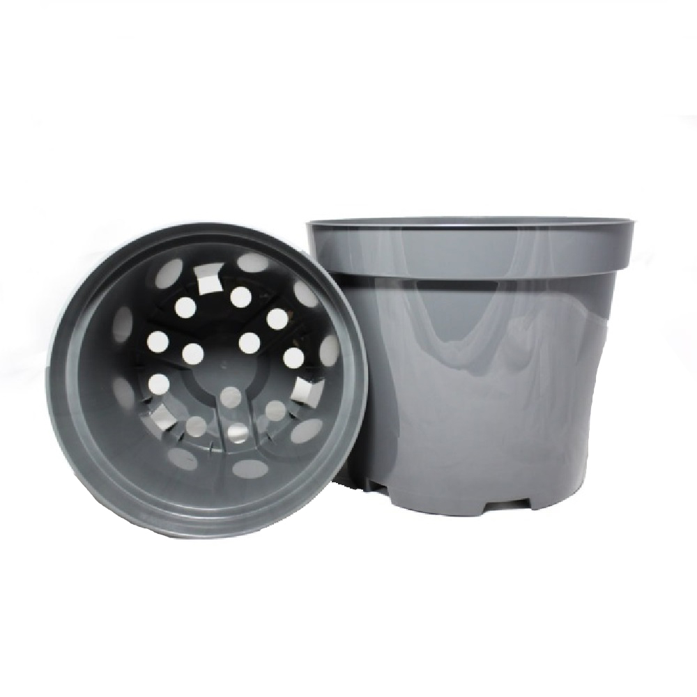 Горшок для рассады 3л черный круглый d16cм /60