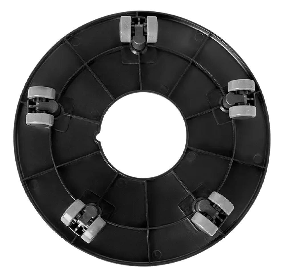 Подставка для кашпо DELUXE OLA DOM d260мм (черный) на колесиках