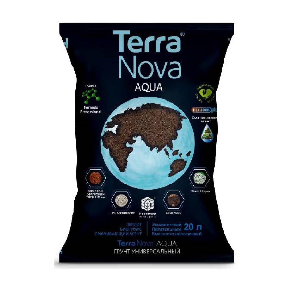 Грунт Новая земля универсальный Аква/Aqua 20л TERRA NOVA  /