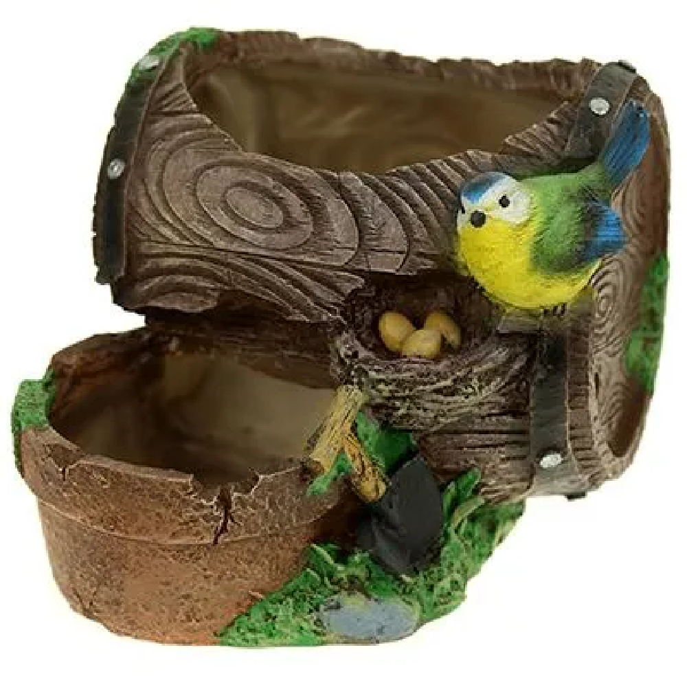 Фигура садовая БОЧКА С СИНИЦЕЙ КАШПО  /1