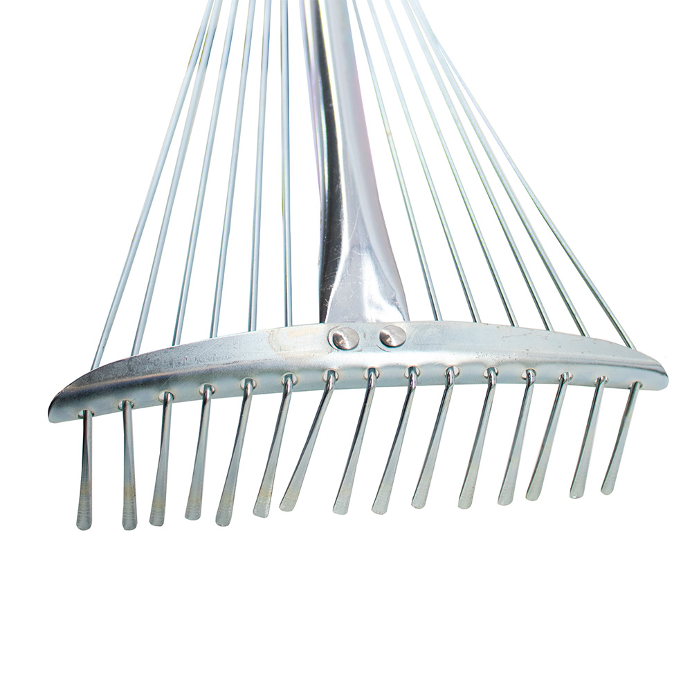 Грабли LISTOK веерные металлические с алюминиевой ручкой  /24