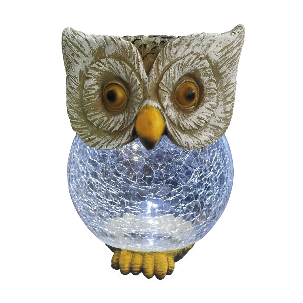 Светильник садовый на солнечной батарее Сова