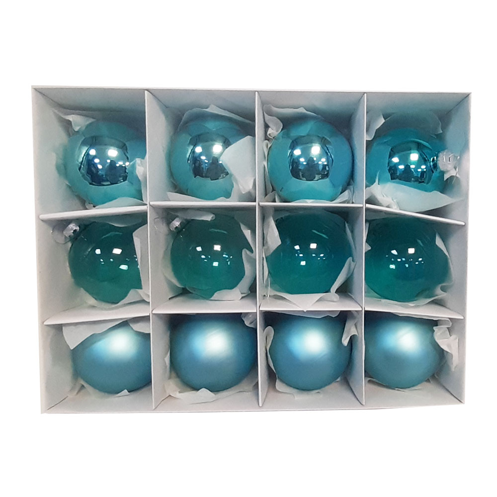 Набор елочных шаров d100мм, 12 шт/4