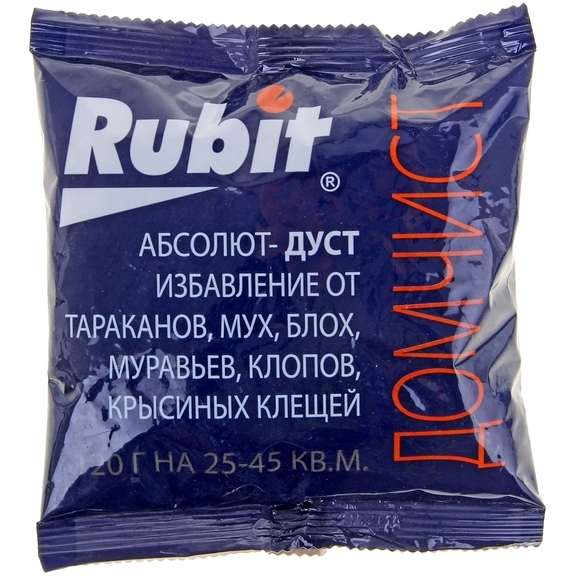 Порошок Рубит от ползающих ДУСТ Абсолют пакет 120гр/80