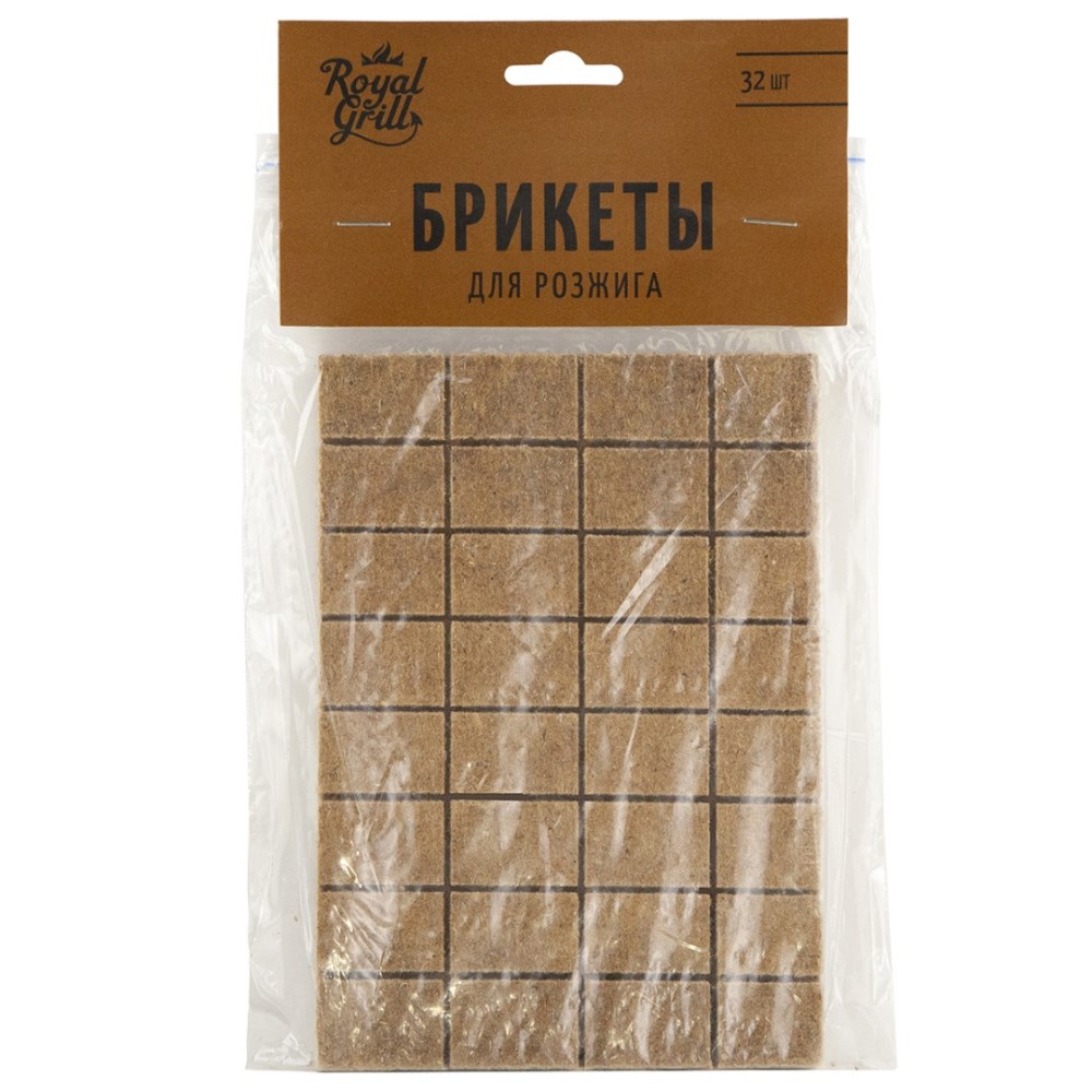 Брикеты для розжига ROYALGRILL 32 кубика  /48